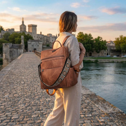 sac a dos femme sur pont d avignon