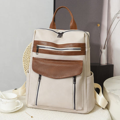 sac a dos femme blanc creme