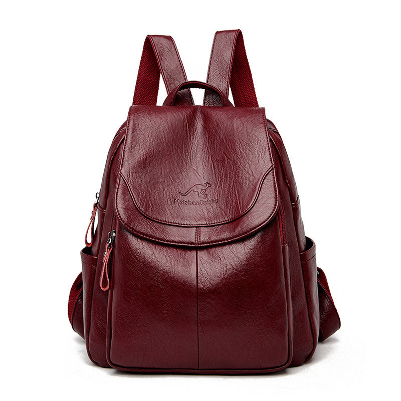 sac a dos femme bourgogne