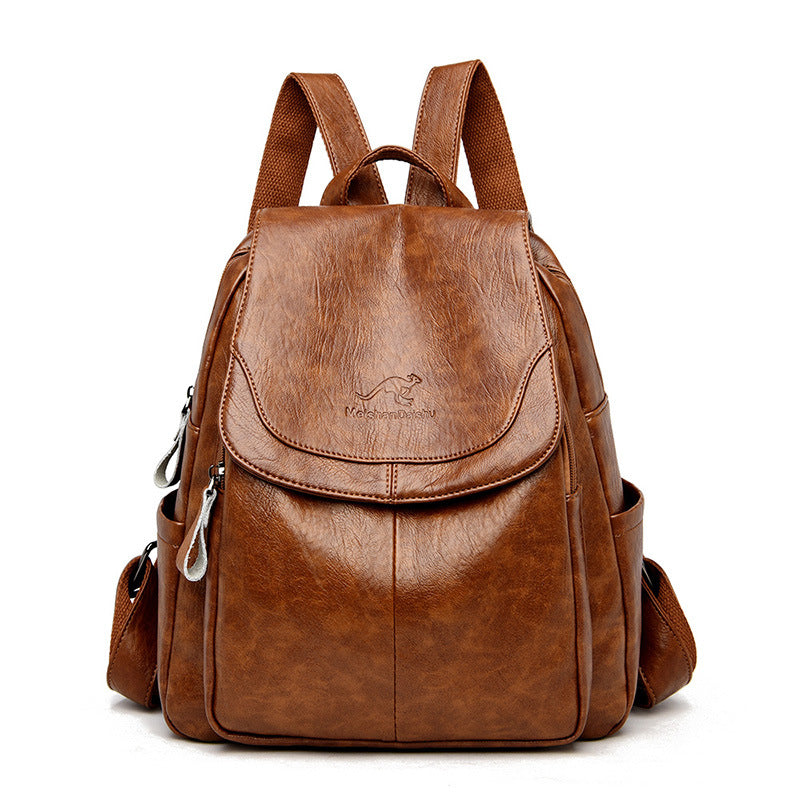 sac a dos femme brun