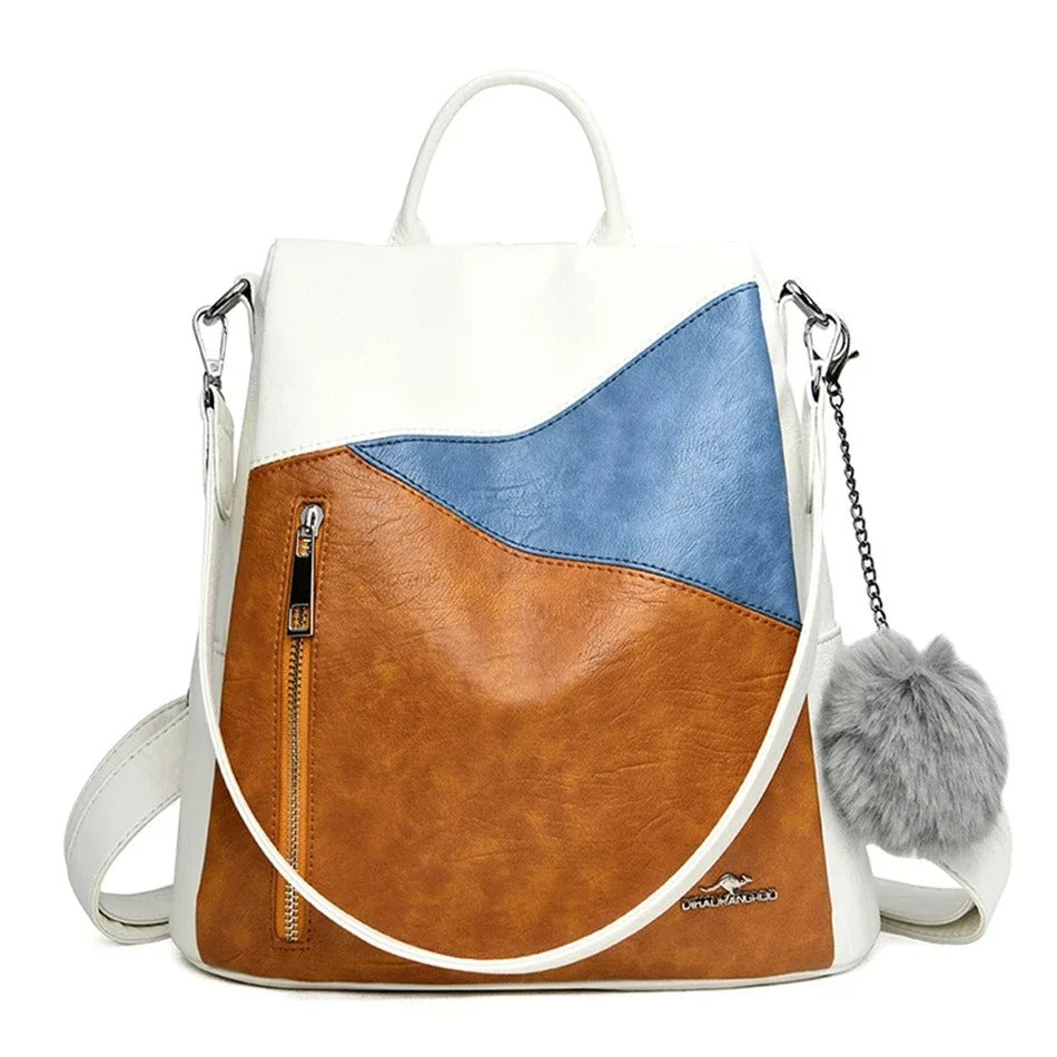 sac a dos femme marron