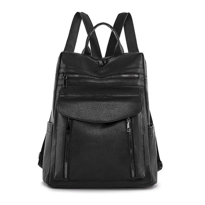 sac a dos couleur noir de face