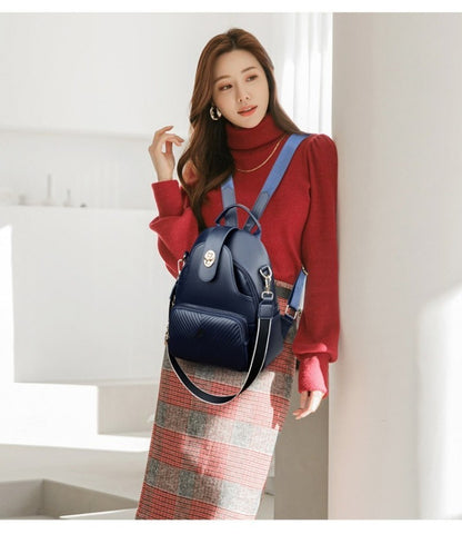 sac a dos femme elegant porte en avant