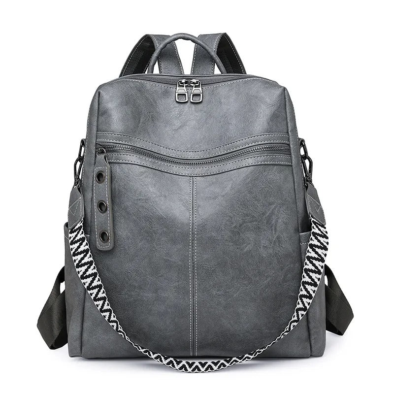 sac a dos femme gris