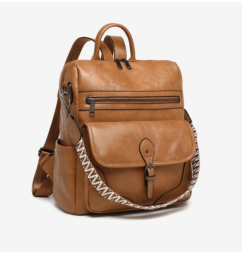 sac a dos femme retro de trois quart