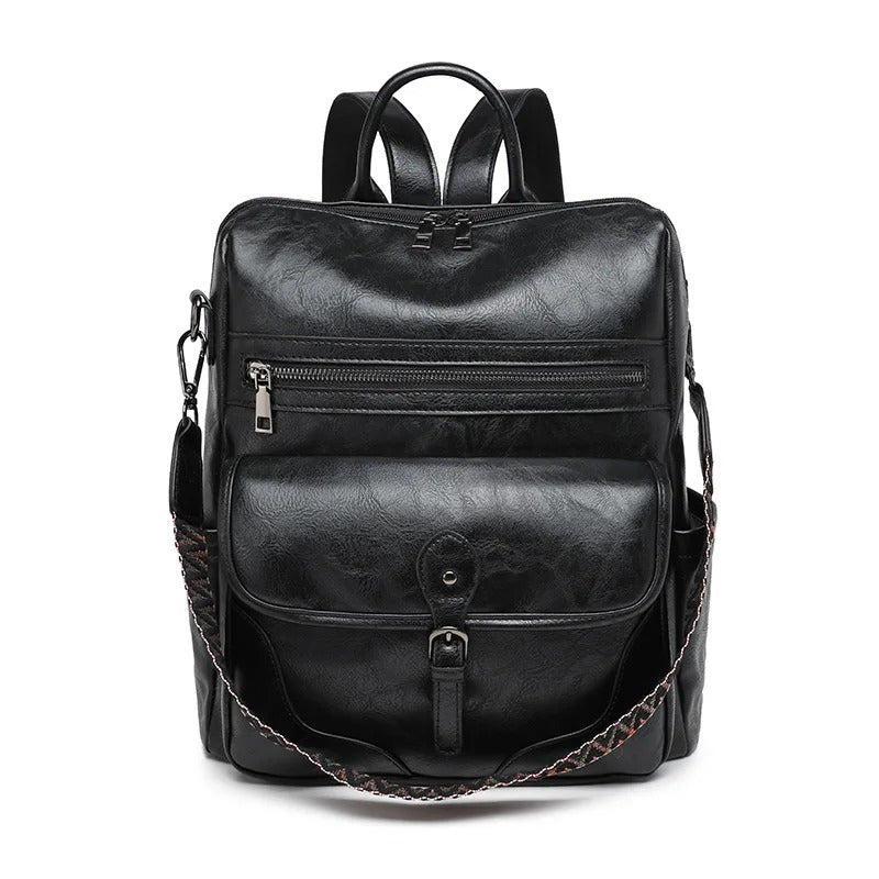 sac a dos femme retro noir