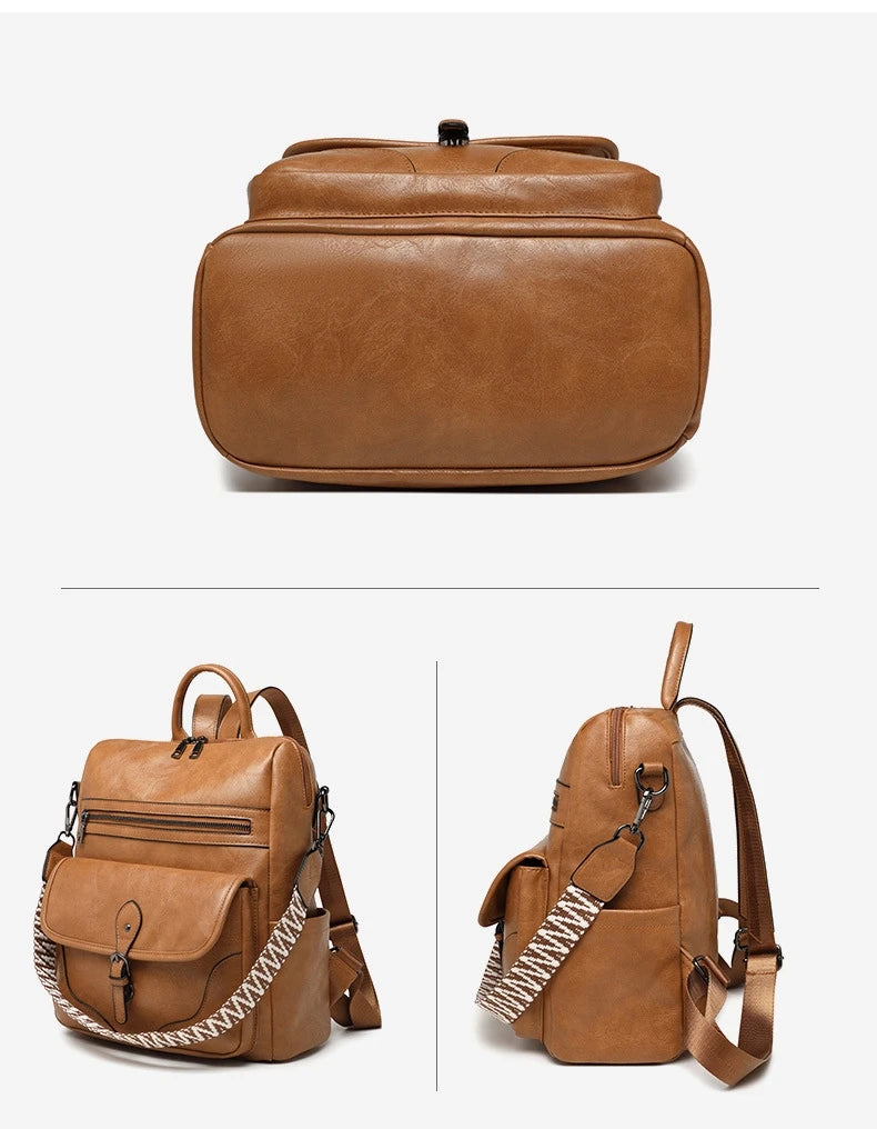 sac a dos femme retro vue tous cotes