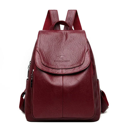 sac a dos femme rouge