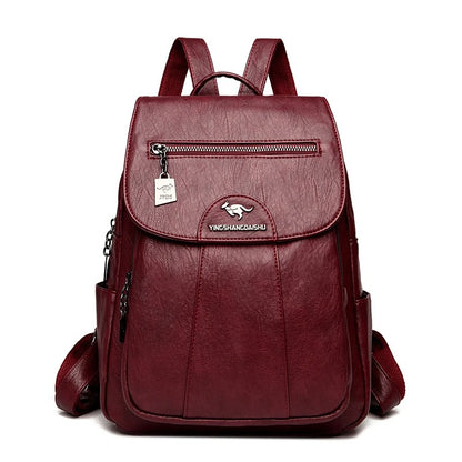 sac a dos femme rouge