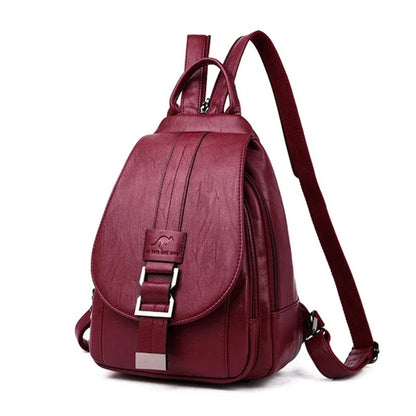 sac a dos femme rouge