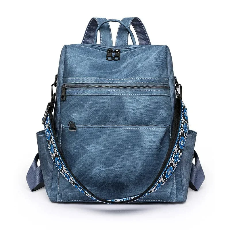 sac a dos femme seul bleu