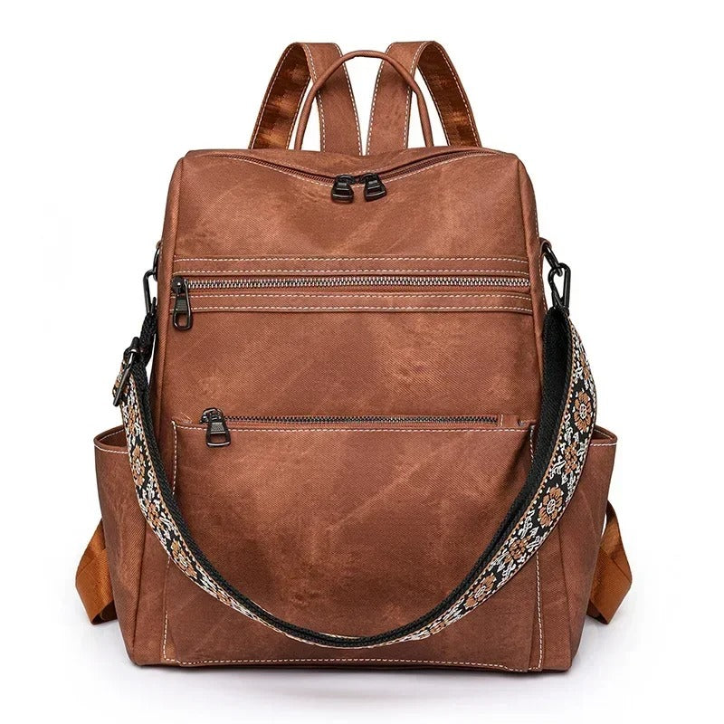 sac a dos femme seul brun