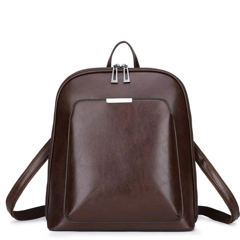 sac a dos femme vintage brun