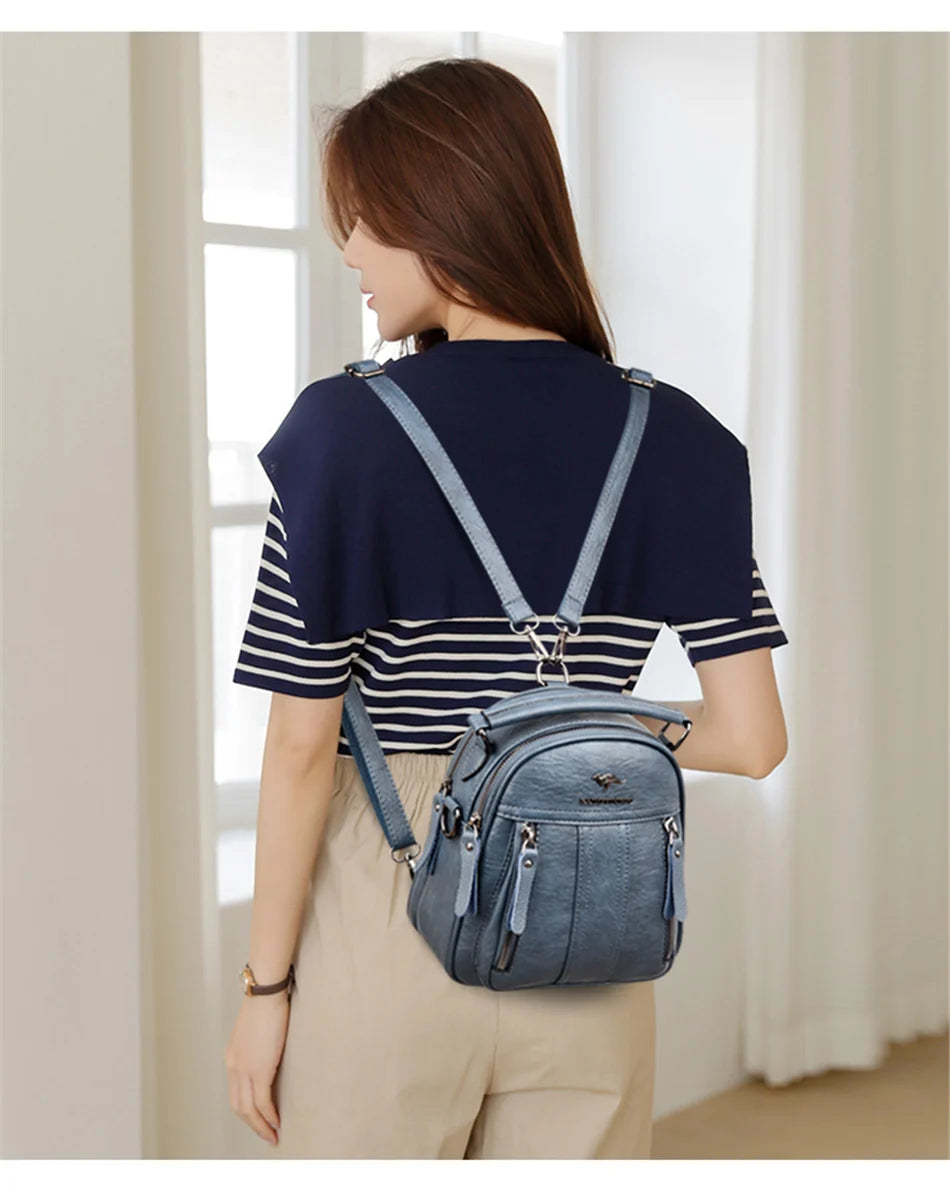 sac a dos femme porte dans dos