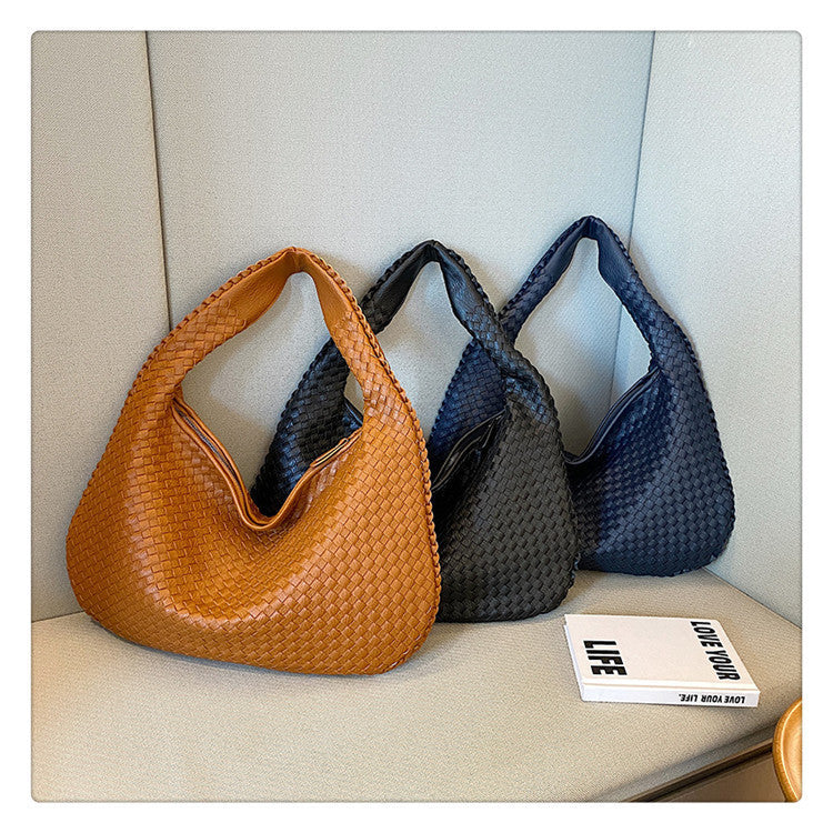 sac bandoulière femme cuir tisse brun noir  marine