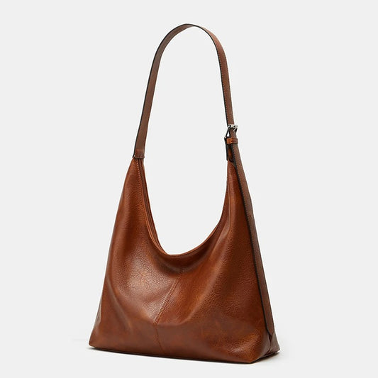 sac bandoulière femme cuir vegan brun