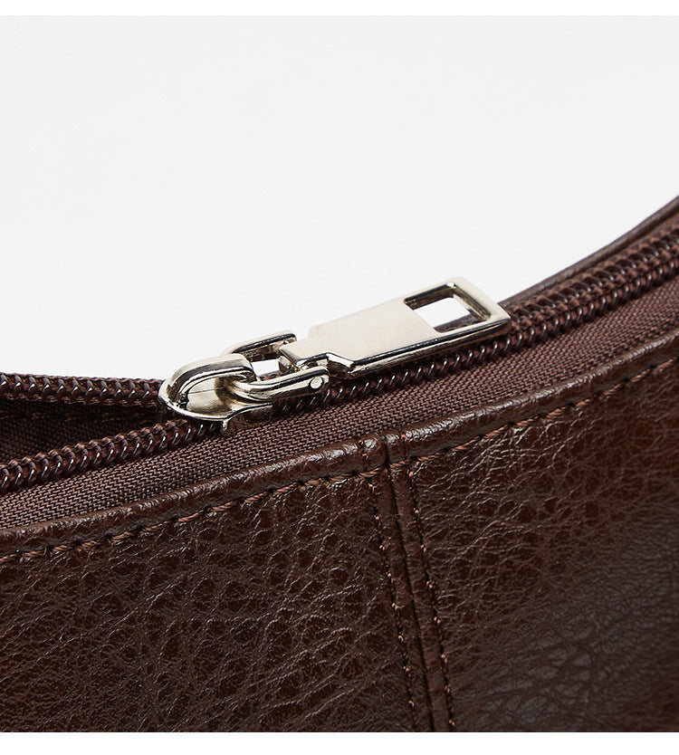 sac bandoulière femme cuir vegan fermeture éclair