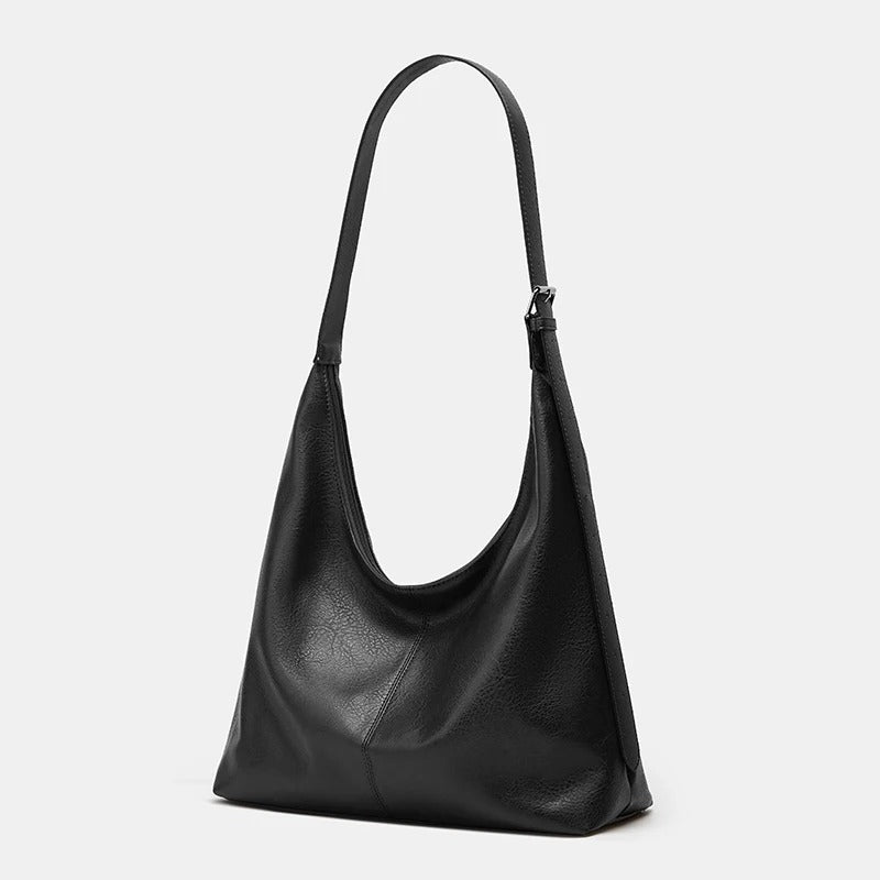sac bandoulière femme cuir vegan noir
