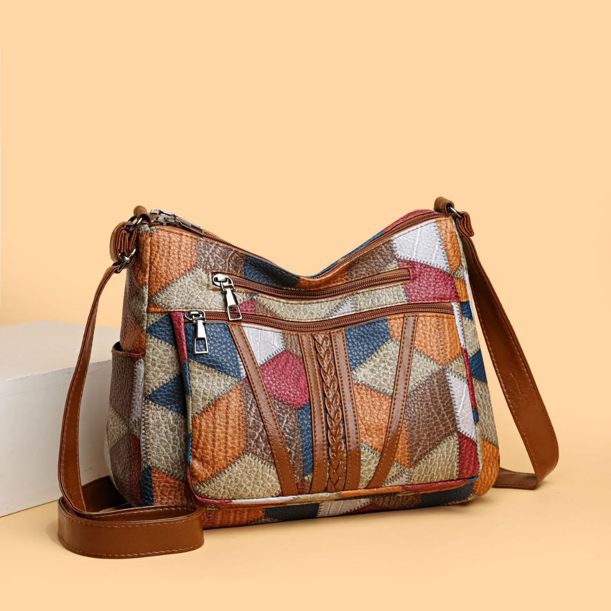 sac bandoulière femme multicouche