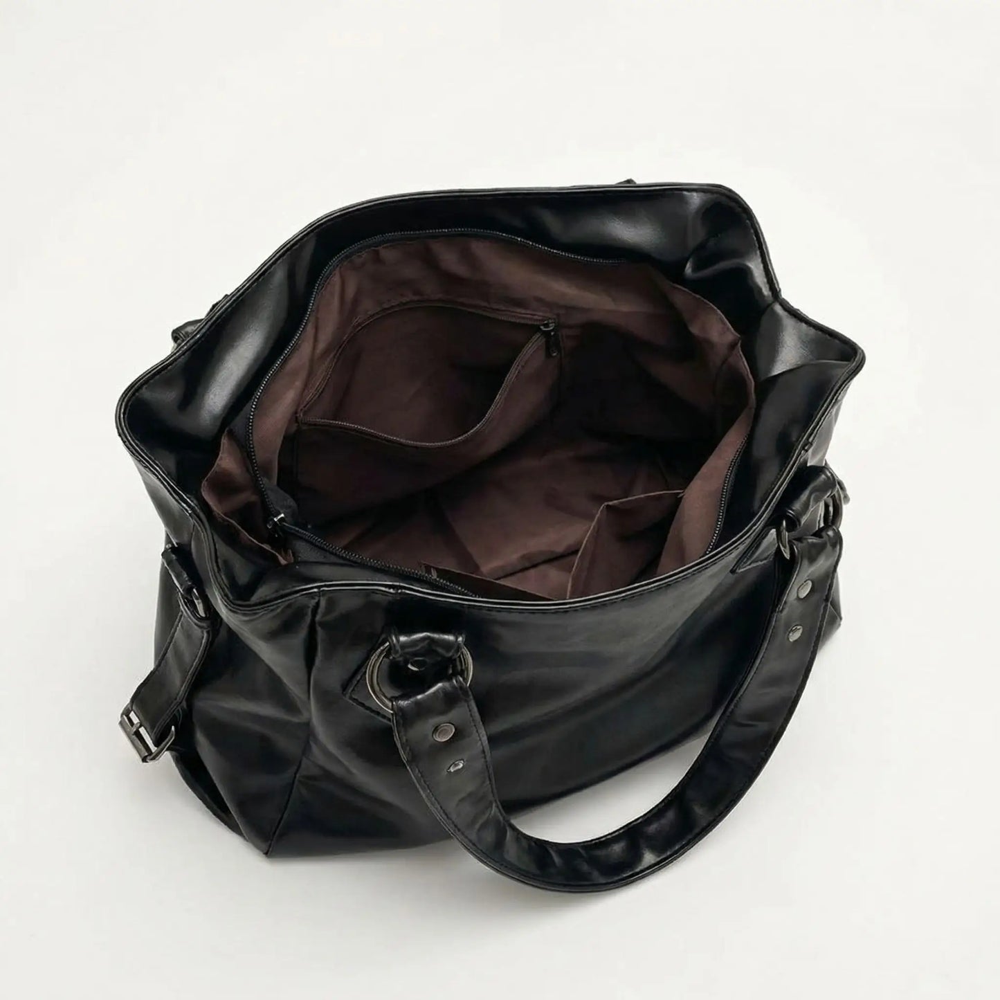 sac bandoulière femme vintage spacieux intérieur