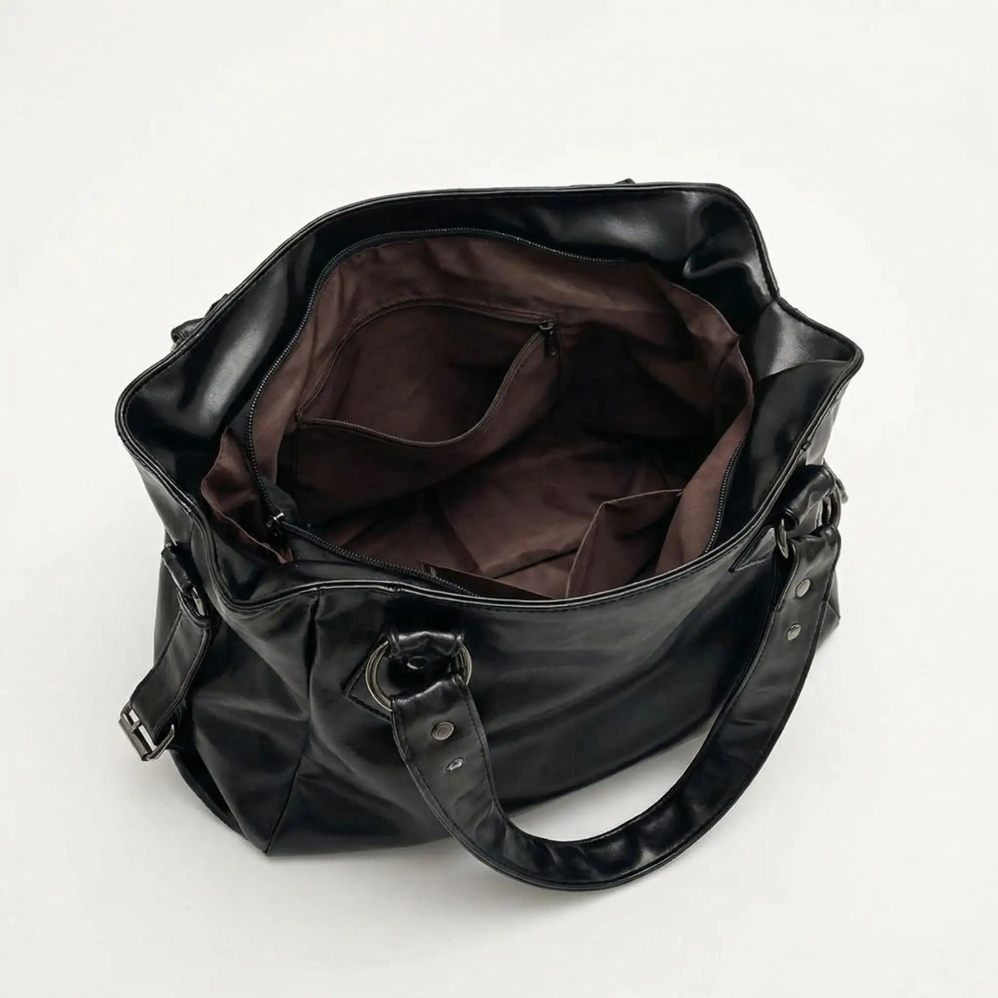 sac bandoulière femme vintage spacieux intérieur