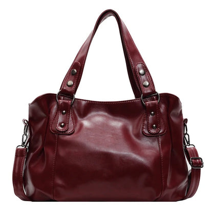 sac bandoulière femme vintage spacieux rouge vin